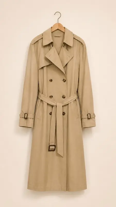 The same trench coat in a Vintsnap look