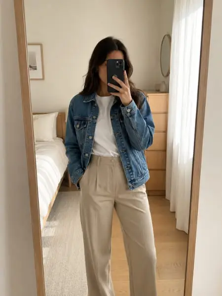 A denim jacket listed in the same style